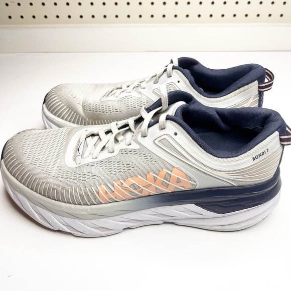 Hoka One One Shoes - HOKA ONE ONE - W BONDI 7 LUNAR ROCK / BLACK IRIS